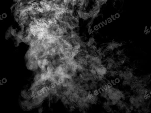 Preview: smoke steam fog air background shape black cloud background moisture abstract light stream flow
