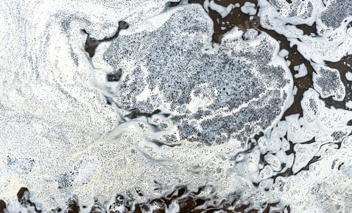 Preview: Dirty foam on the water surface