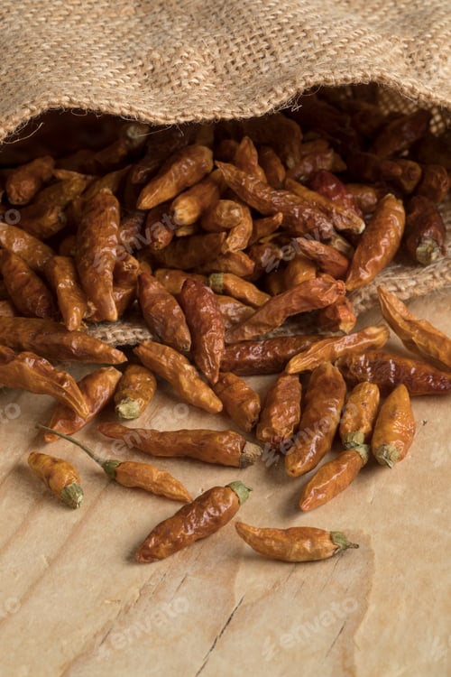 Preview: Sack with red hot chili peppers