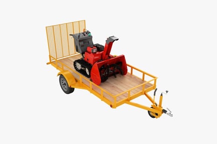 Preview: Trailer with Snow Blower Transport