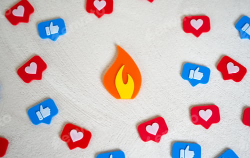 Preview: Flame figurine trending among social media likes. Viral event, memes and news.