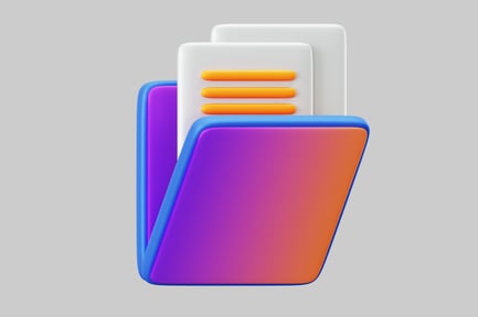 Preview: Digital folder with document sheets