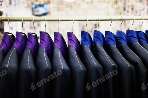 Preview: A row of elegant suits on hangers