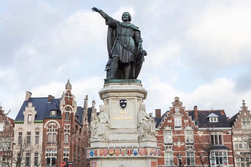 Preview: Beautiful medieval Gent (Ghent) town.
