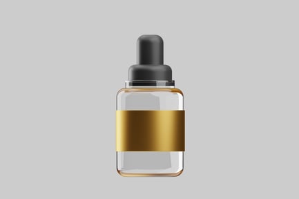 Preview: Dropper bottle with gold label