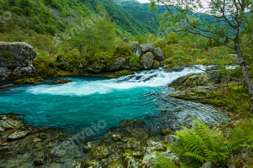 Preview: Norway Sunndal Hardangerfjord Bondhusvatnet Glacier Lake Bondhusbreen