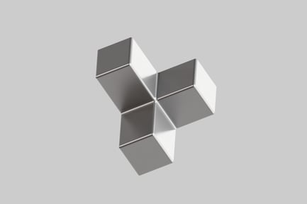 Aperçu: Structure métallique cubique géométrique