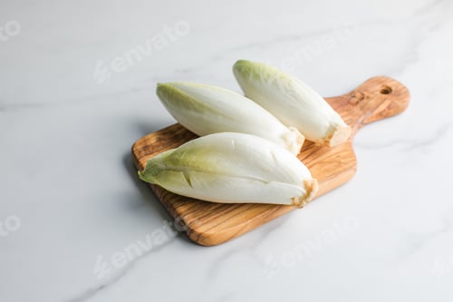 Preview: Chicory salad isolated on white background