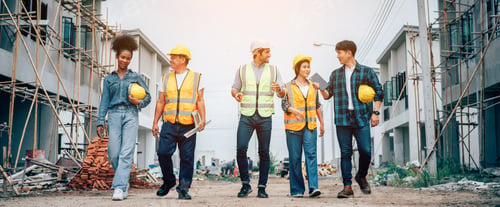 Preview: Group of engineers construction and workers working on site