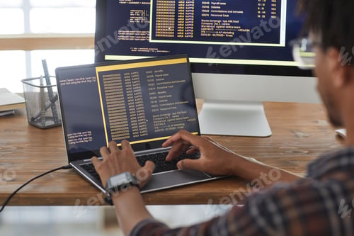 Preview: Student Writing Programming Code