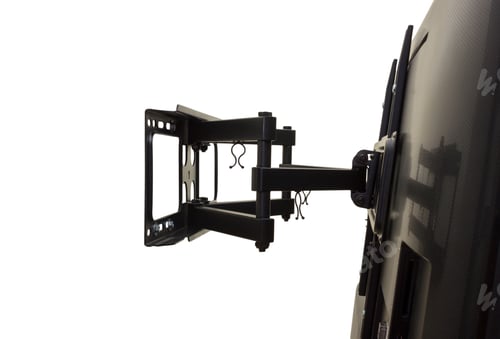 Preview: isolation Black bracket for TV on a white background