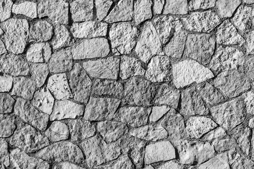 Preview: Texture Of A Stone Wall Of Monochrome Tone With An Abstract Mosaic Pattern For Backgrounds Or For