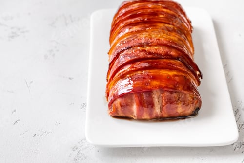 Vista previa: Bacon wrapped Meatloaf