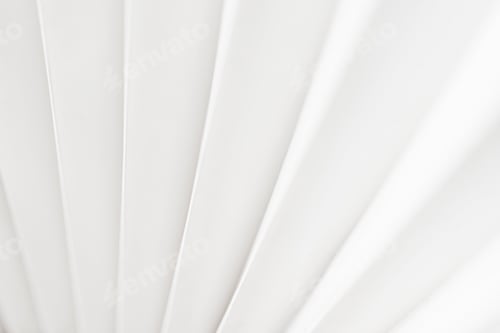 Preview: Minimalistic white dynamic background with diagonal lines, curtains, abstract dark geometric shape