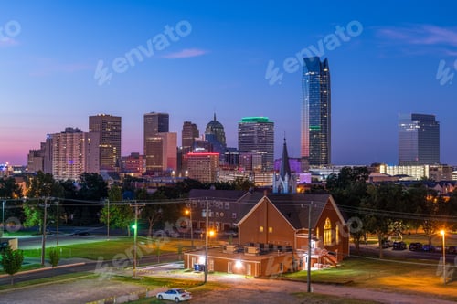 Preview: Oklahoma City, Oklahoma, USA Downtown Skyline