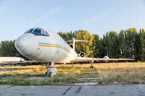 Preview: Disassembled plane in the aircraft graveyard