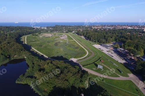 Preview: Aerial view of Copenhagen Racecourse, Denmark