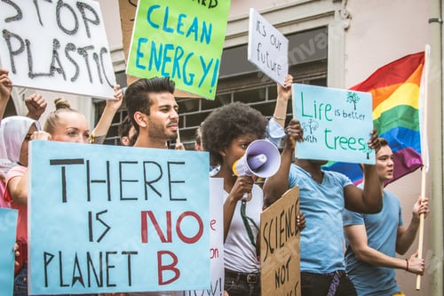 Preview: Activists demonstrating against global warming