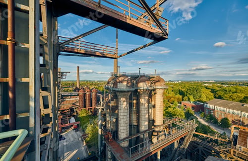 Preview: Industrial factory in Duisburg, Germany.