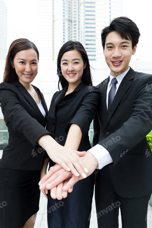 Preview: Group of business team mate work together