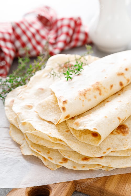Preview: Indian flatbread chapati, thin lavash, pita