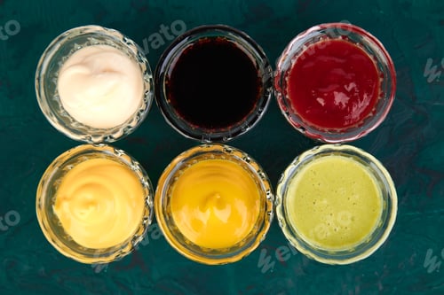 Preview: Set of different sauces.