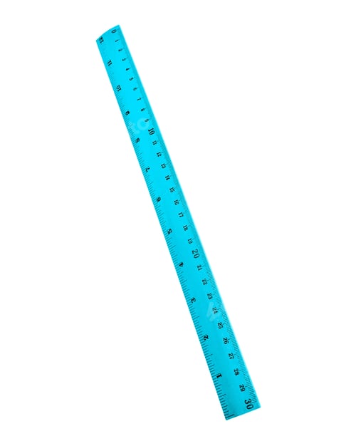 Preview: Transparent ruler isolated on white