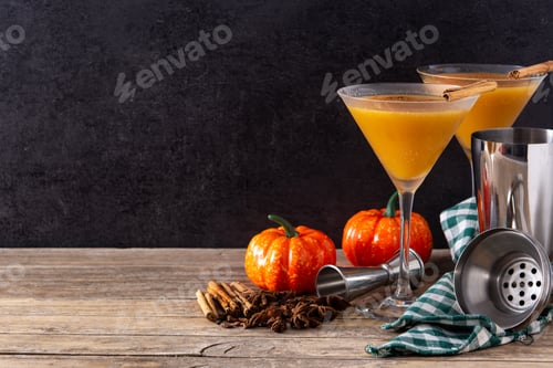 Preview: Pumpkin cocktail in glass