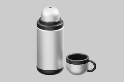 Vista previa: Set de jarra y vaso de plata