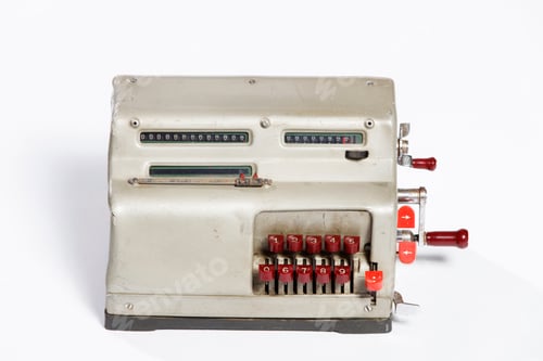 Preview: Obsolete calculator, old calculator.