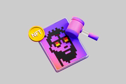 Preview: Pixelated nft auction concept