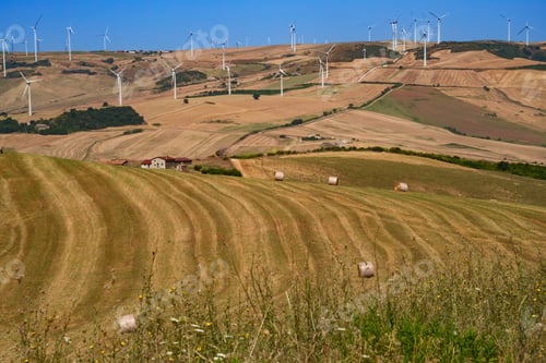 Preview: Country landscape near Melfi, Basilicata, Italy