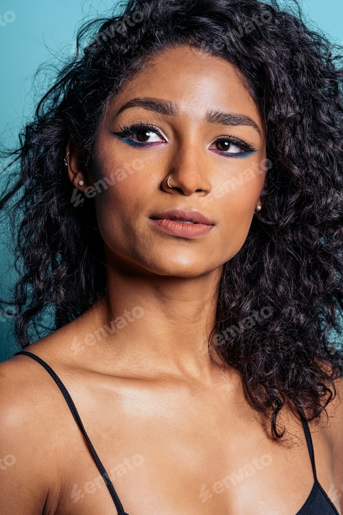 Preview: Model Wearing Makeup in Studio