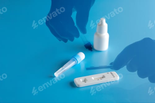 Preview: Self-diagnosis kit for covid-19 virus at home and at work