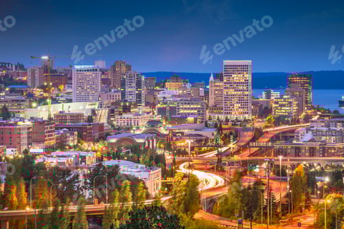 Preview: Tacoma, Washington, USA Skyline