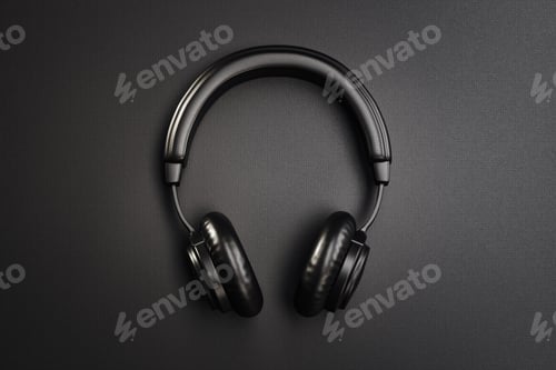 Preview: Wireless Headphones on a Dark Background
