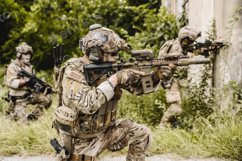 Preview: Smart teamwork of soldiers running forward and attacking enemy