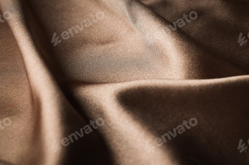Preview: Brown silk on whole background, close up