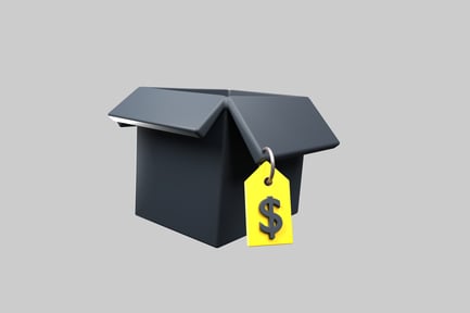 Preview: Open box with price tag