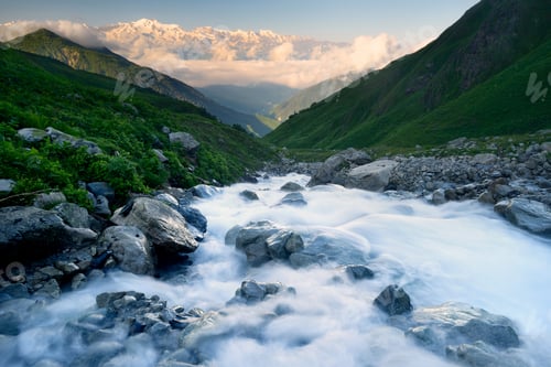 Preview: Fresh mountain river, Svaneti, Georgia