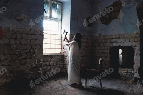 Preview: Scary ghost woman in haunted house