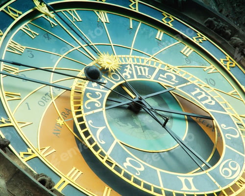 Preview: Close up detail of bohemian astronomical clock