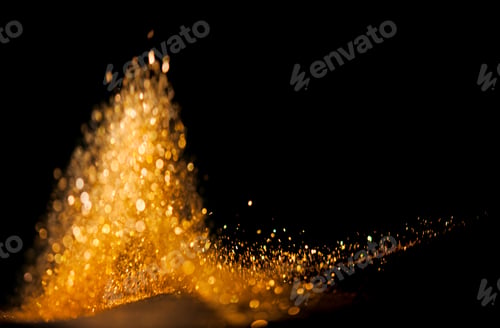Preview: Bokeh Abstract Background with Glitter Lights. Blurred Soft vintage colored