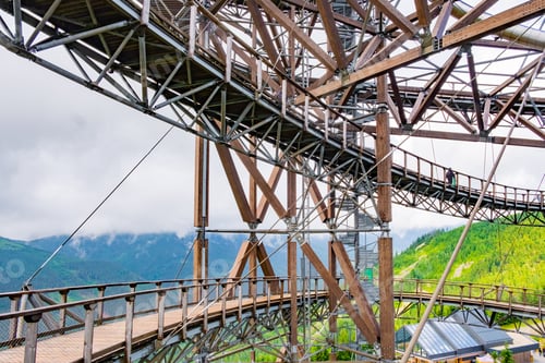 Preview: Dolni Morava Sky Walk stairs in the mountains, Czech Republic