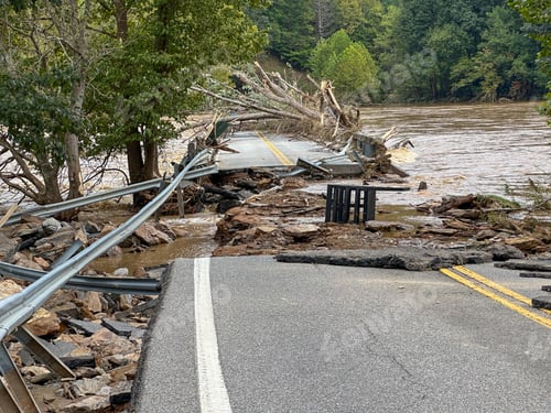 Preview: Low Water Bridge in Fries, VA destroyed by Hurricane Helene