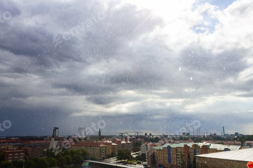 Preview: Rainy day in Malmo city
