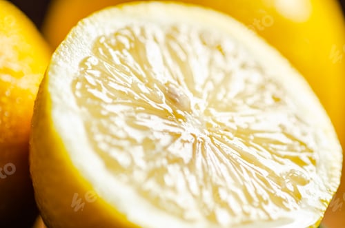 Preview: Fresh lemons macro.