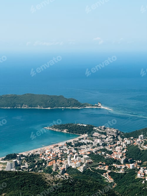 Preview: Multi-storey houses of a resort town on the seashore