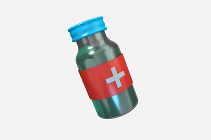 Preview: Liquid Medicine Bottle 3D Illustration