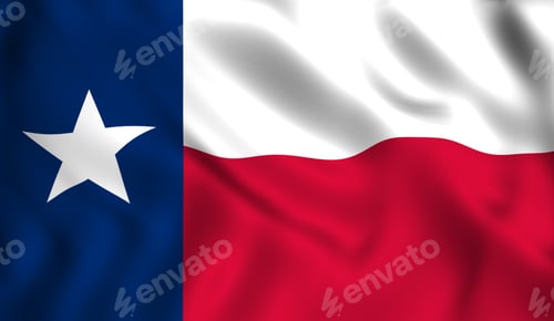 Preview: Texas flag waving in the wind